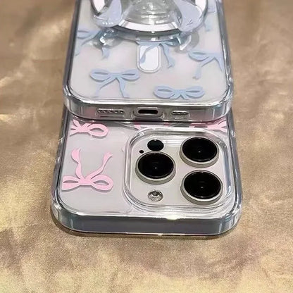 Pink Blue Bow Magsafe Magnetic Phone Case