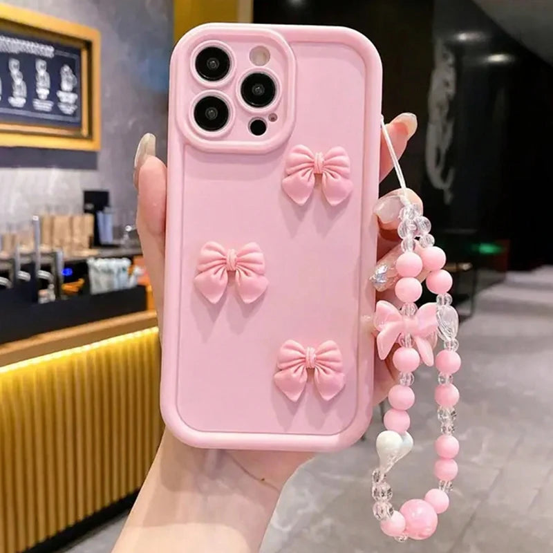 Cute 3D Bowknot Silicone Phone Case