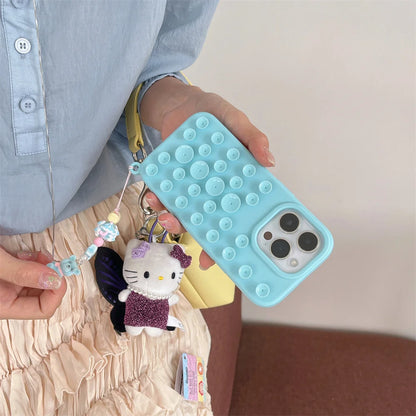 Fashion Silicone Suction Rack Cute Phone Case