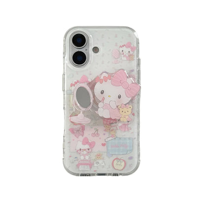 New HelloKitty INS Korean Cute Luxury Stylish Shockproof Phone Case For iPhone
