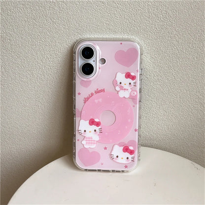 Fashion Cute Pink Kitty Cat Phone Case For iPhone
