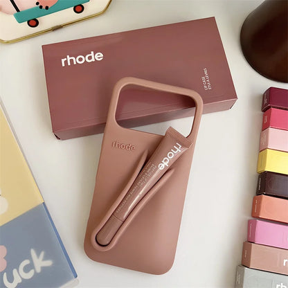 Rhode Lipstick Holder Phone Case For iPhone With Box