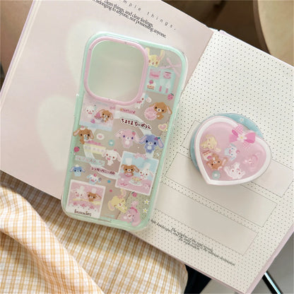 Kawaii Cartoon Rabbit Magnetic Phone Case