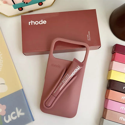 Rhode Lipstick Holder Phone Case For iPhone With Box