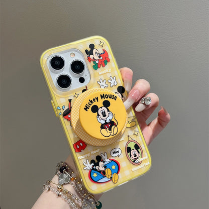 New Cute Cartoon Mouse Stand Magnetic Attraction Phone Case