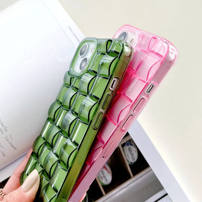 Stylish 3D Ice Cubes Soft Clear Phone Case