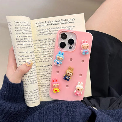 Cute Cartoon Silicone Shockproof Cover, For iPhone