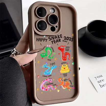 Snake Silicone Soft Shockproof Bumper Cover Phone Case