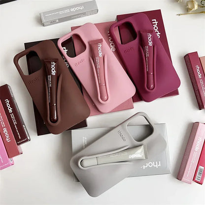 New Set Rhode With Lip Gloss iPhone Case And Box