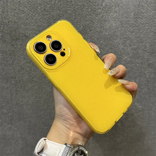 Bright Fluorscent Yellow Glitter Phone Case