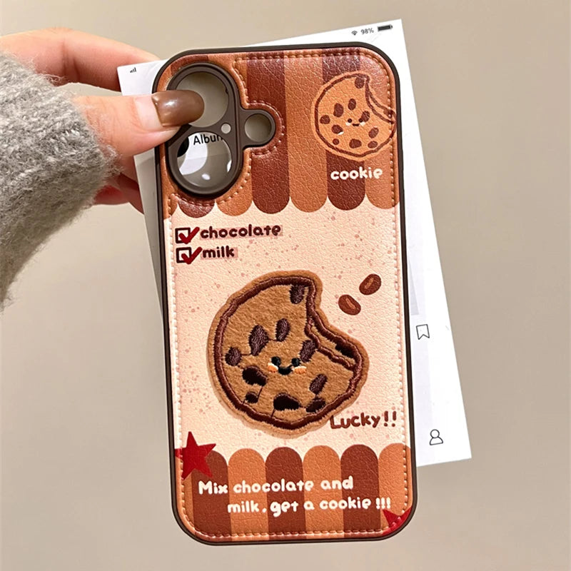 Funny Cute Fabric Biscuit Fish Cookie Phone Case