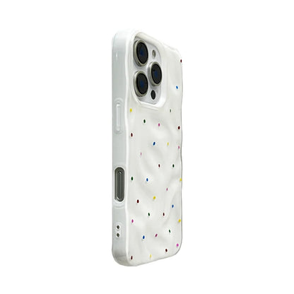 Colorful Polka Dot Folds Texture Phone Case