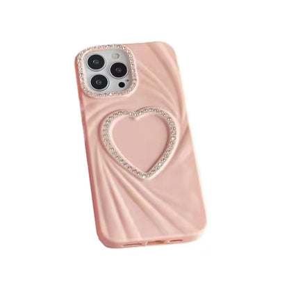 Fashion Spiral Love Heart Texture Phone Case