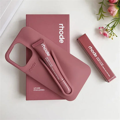 New Set Rhode With Lip Gloss iPhone Case And Box