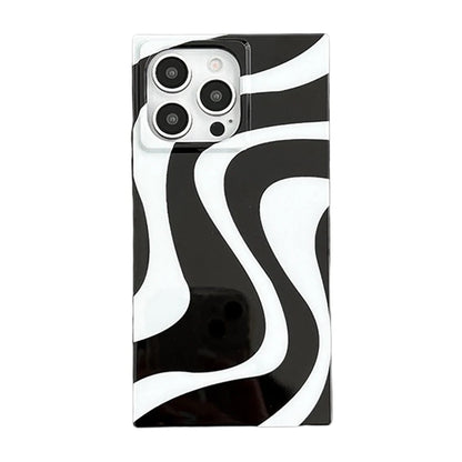 Fashion Cow Stripe Pattern Glossy Back Cover For iPhone