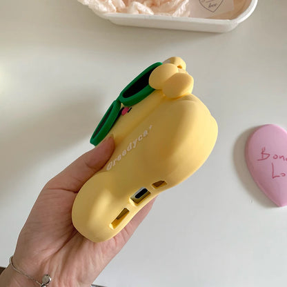 Funny Yellow Bear Cartoon Silicone Phone Case