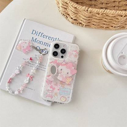 New HelloKitty INS Korean Cute Luxury Stylish Shockproof Phone Case For iPhone