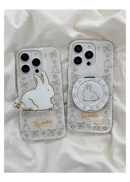 Glitter Shiny Cute Rabbit Cartoon Phone Case