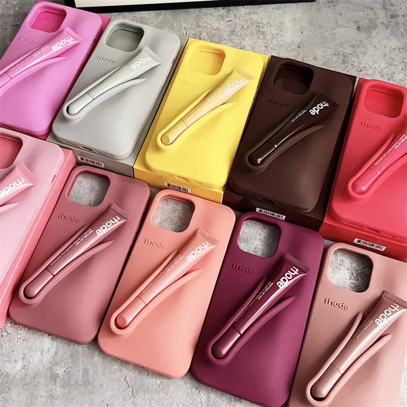 Full Set Rhode With Lip Gloss and Box For iPhone