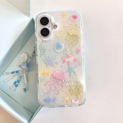 Dreamy Marine Creature Jellyfish Pendant Phone Case