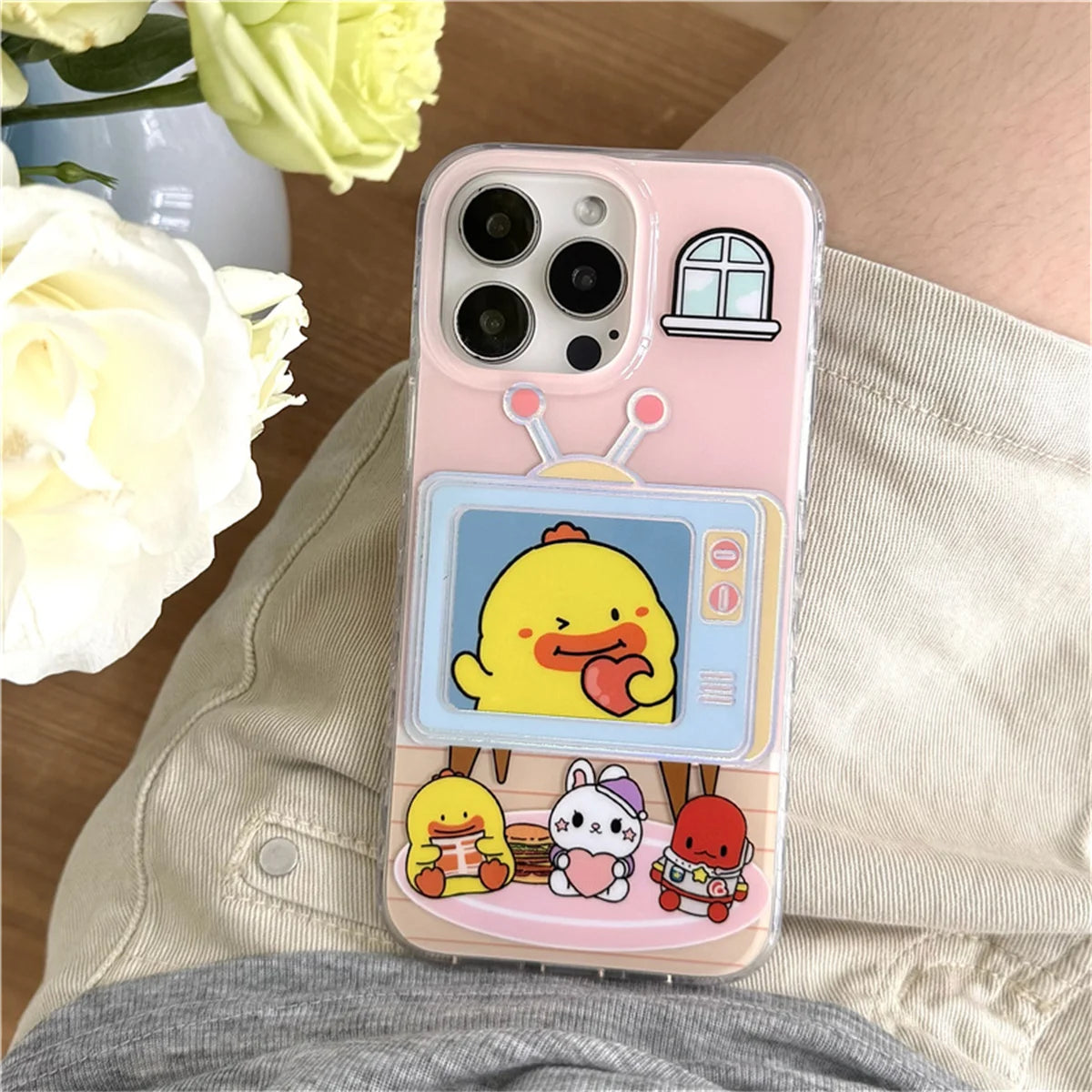 Funny Cute Cartoon Duck Phone Case For iPhone