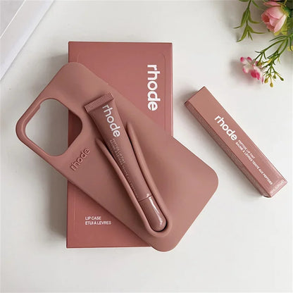 New Set Rhode With Lip Gloss iPhone Case And Box