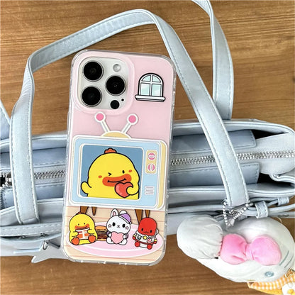 Funny Cute Cartoon Duck Phone Case For iPhone