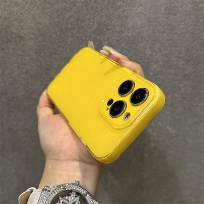 Bright Fluorscent Yellow Glitter Phone Case