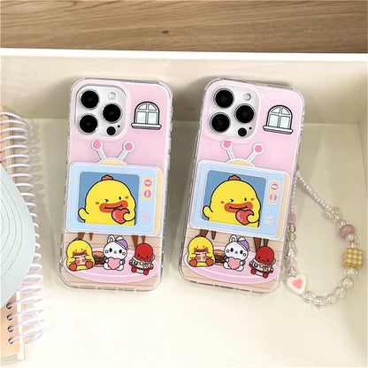 Funny Cute Cartoon Duck Phone Case For iPhone