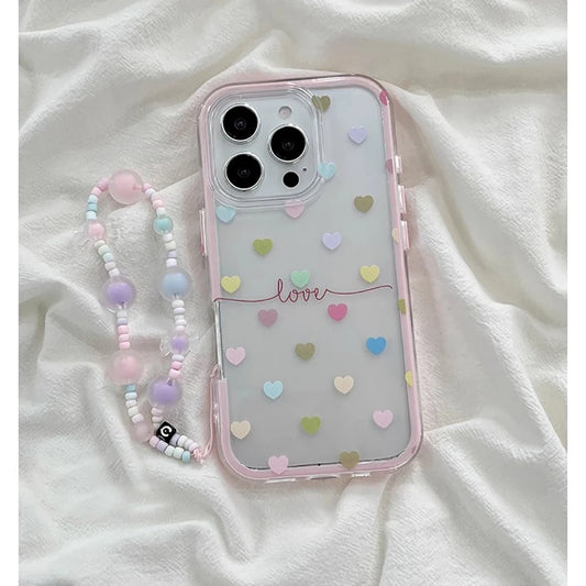Cute Colorful Love Heart Phone Case