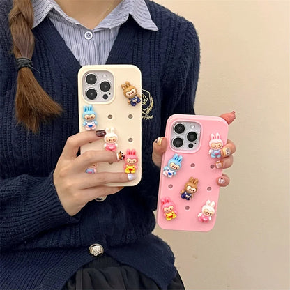 Cute Cartoon Silicone Shockproof Cover, For iPhone