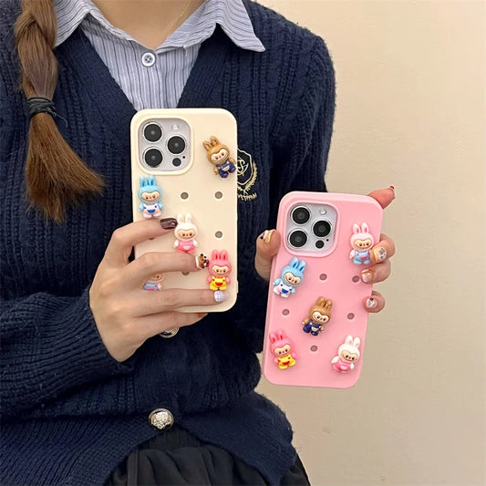 Cute Cartoon Silicone Shockproof Cover, For iPhone