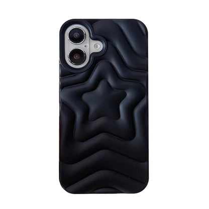 Stylish Star Ripple Matte Silicone Phone Case