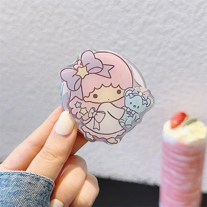 Cartoon Twin Stars Holder Magsafe Magnetic Phone Case For iPhone