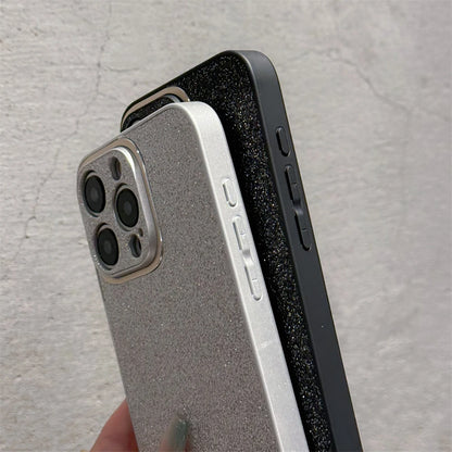 Luxury Bling Glitter Diamond Sequins Matte Phone Case For iPhone