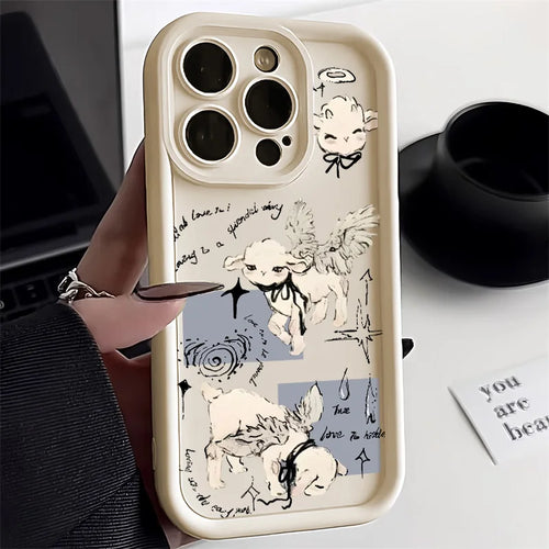 Angel Sheep Silicone Phone Case