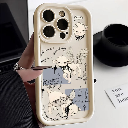 Angel Sheep Silicone Phone Case