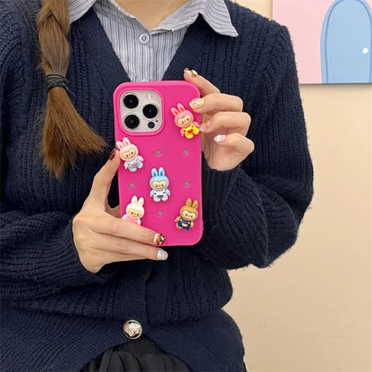Cute Cartoon Silicone Shockproof Cover, For iPhone