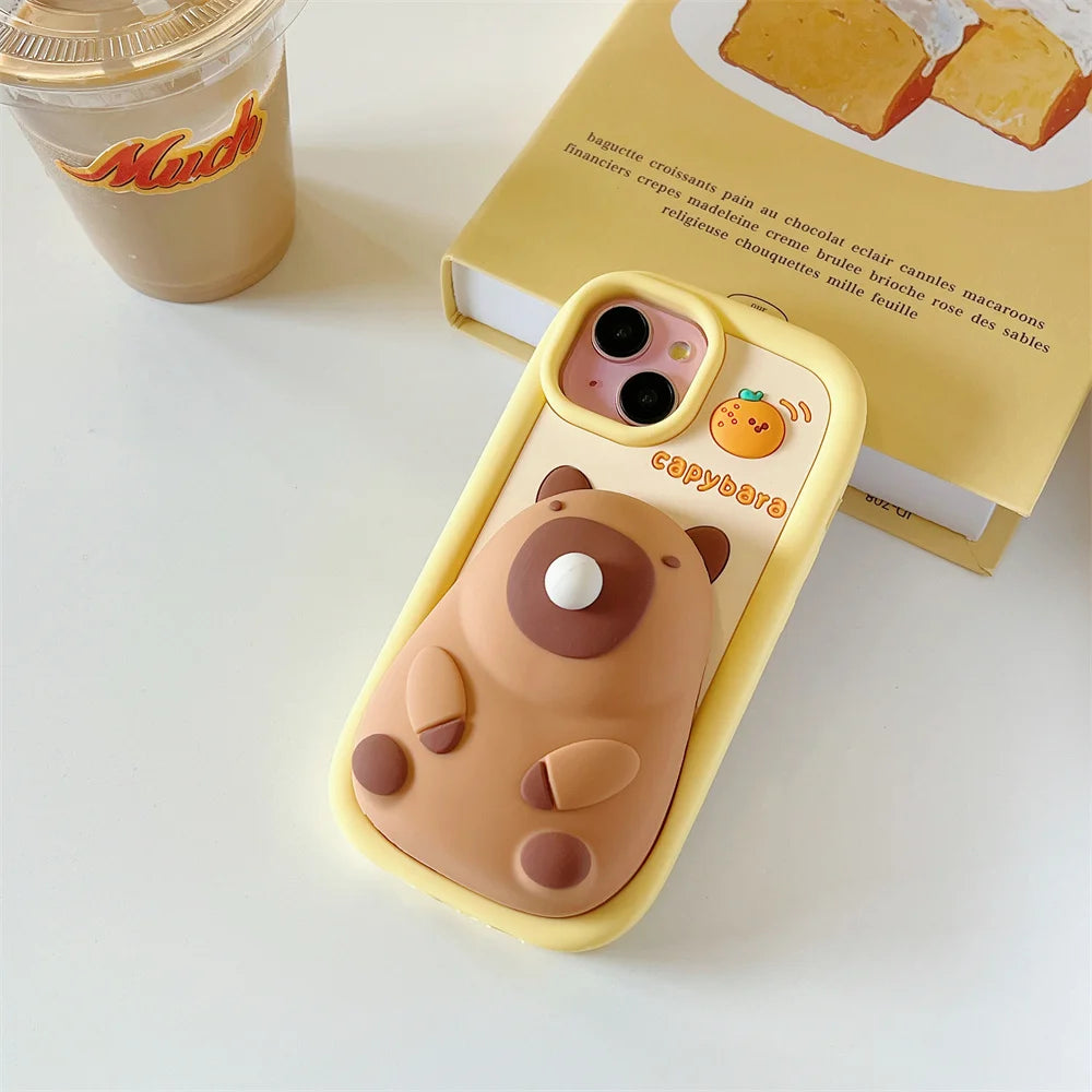 Cute Cartoon Capybara Squishies Phone Case