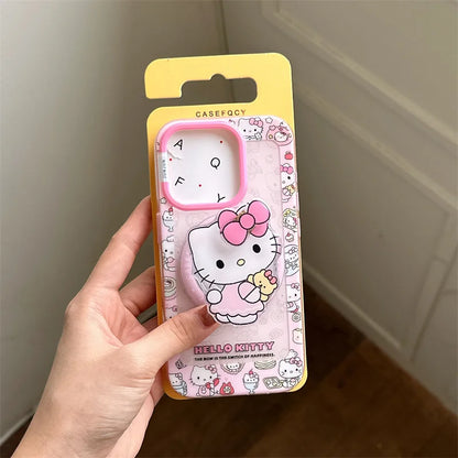 Korean Cute Pink Hello Kitty Magnetic Phone Case For iPhone