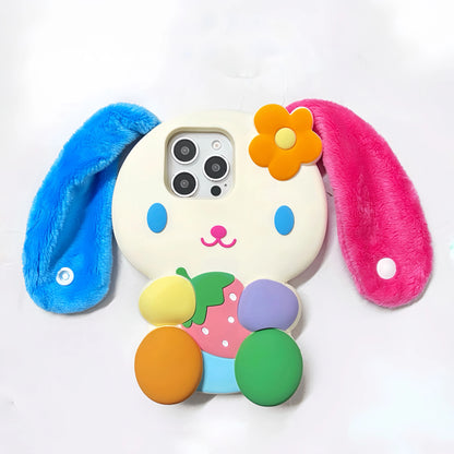 Cartoon Bunny Rainbow Rabbit Soft Silicone Phone Case