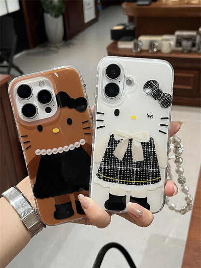 Cute Black Hello Kitty Cat Phone Case