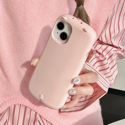 Cute 3D Pink Pig Soft Silicone Phone Case