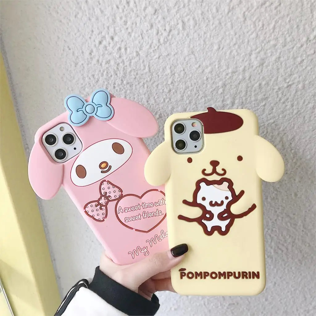 Cartoon My Melody Cinnamoroll Soft Silicone Phone Case