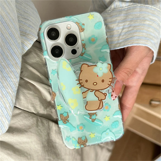 Summer Vacation Dolphin Magnetic Stand Phone Case