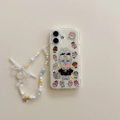 Korean Glitter Cute Cartoon Phone Case For iPhone