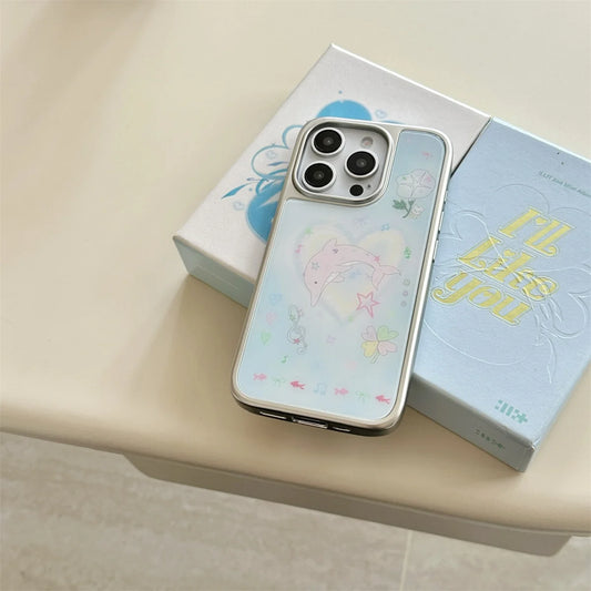 Color Line Cute Animal Phone Case