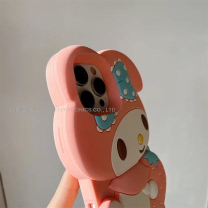 Cartoon My Melody Embrace Strawberries Phone Case