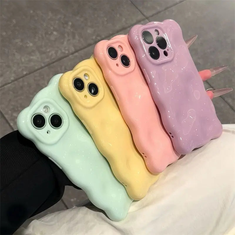 Clouds Waves Dopamine Color Phone Case