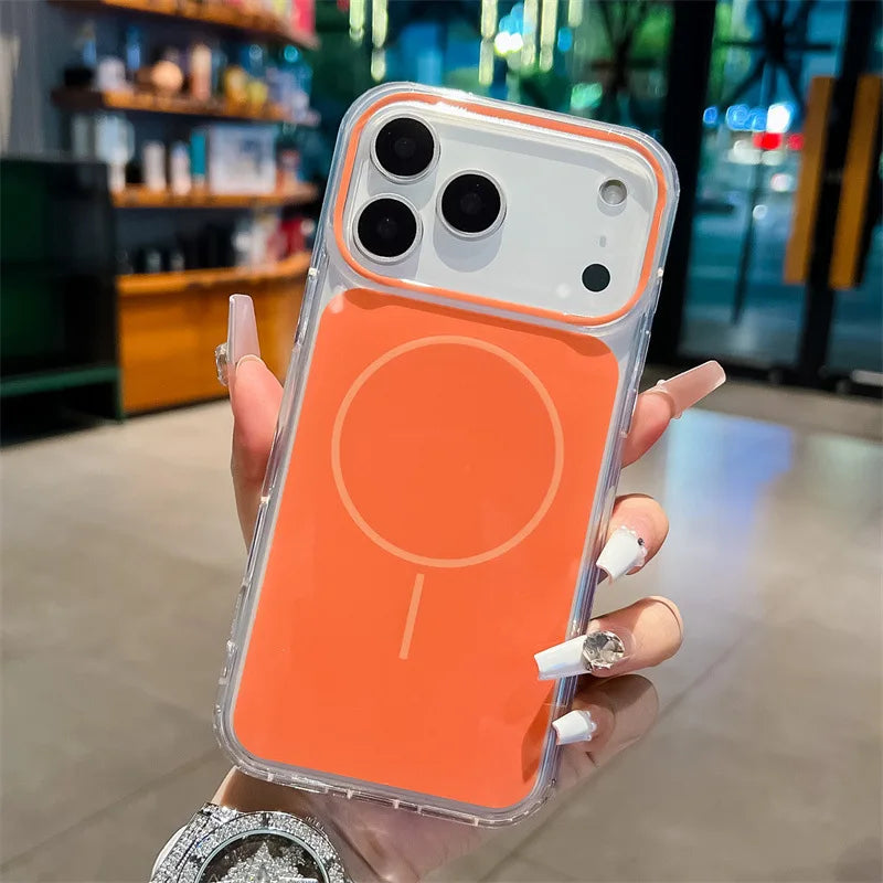 Luxury Solid Colors Magsafe Magnetic Soft Phone Case For iPhone